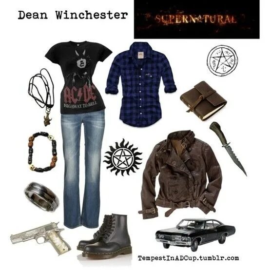 Supernatural стиль женский Supernatural Inspired Coat for Cosplay