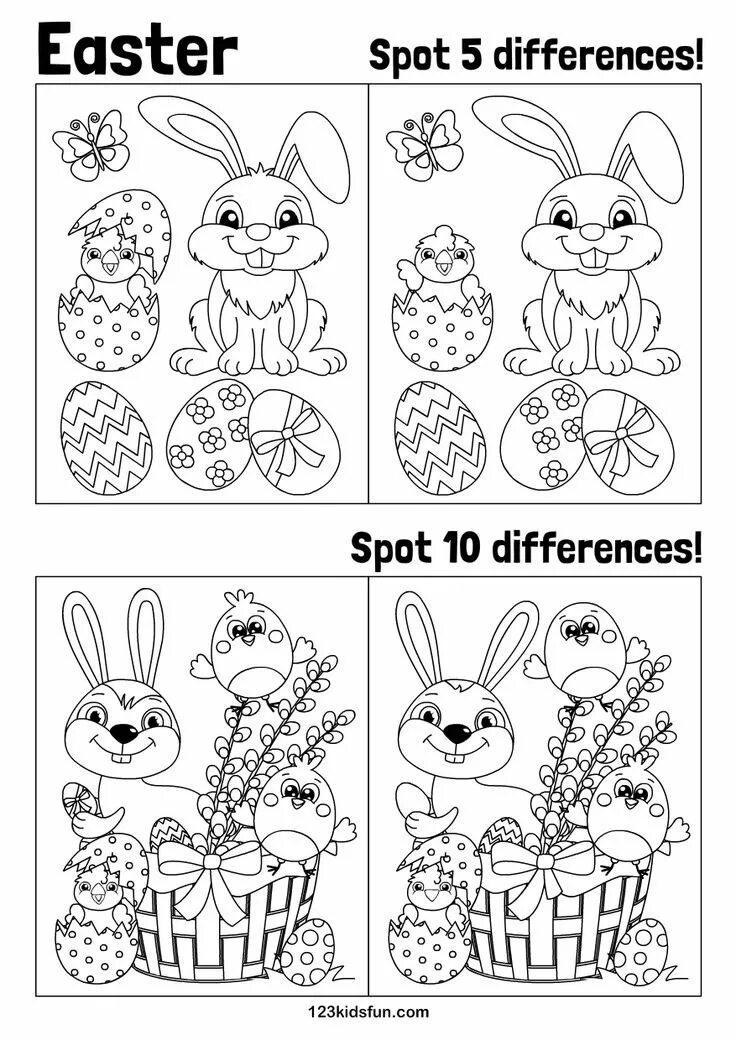 Пасхальные задания. Easter spot the difference. Пасха для малышей занятие. Easter differences for Kids. Easter worksheets