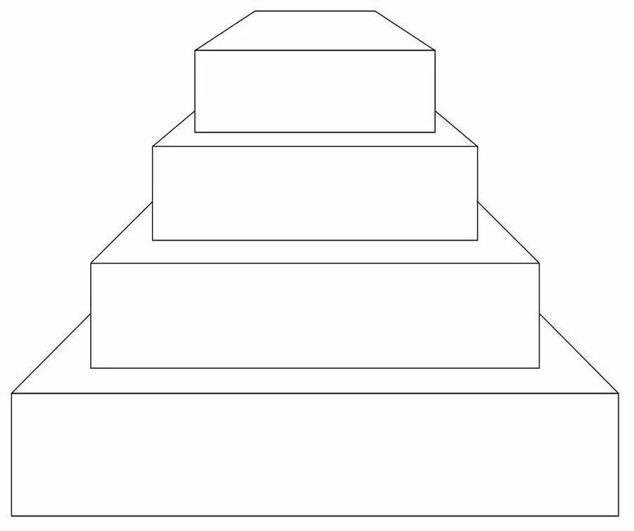 Шаблон картинки торта