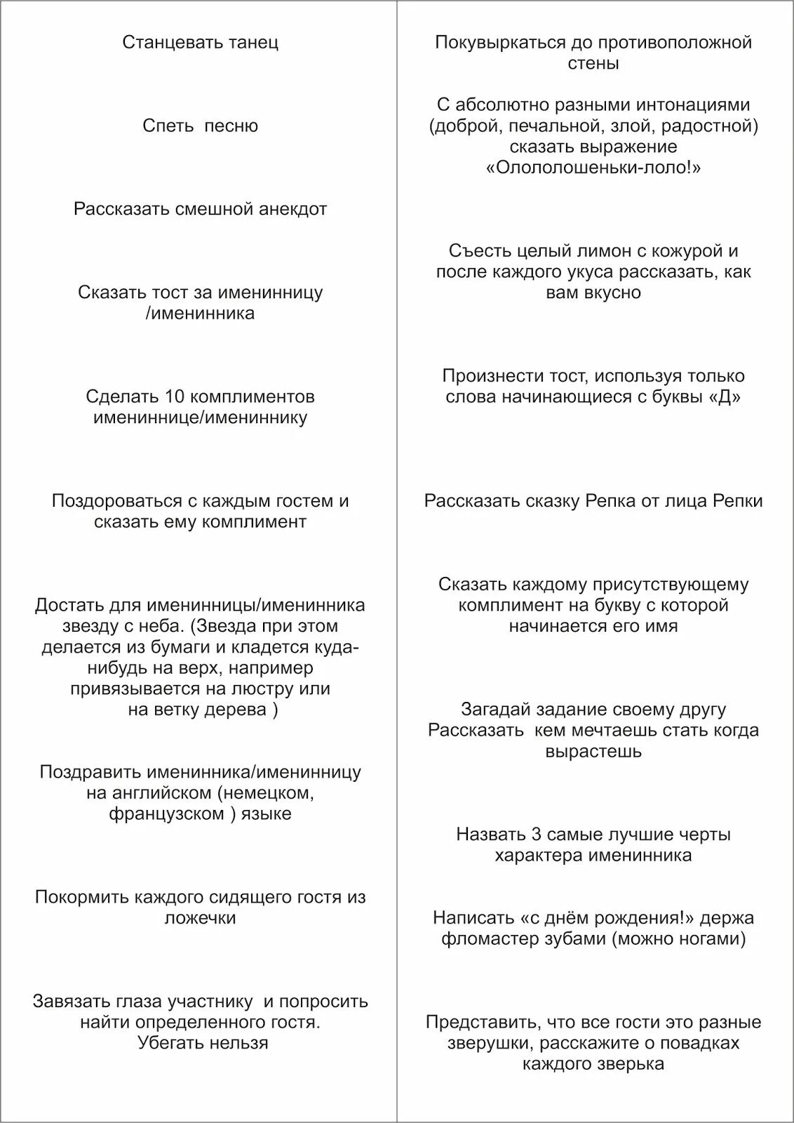 Фанты Смешные Для Компании Взрослых Игра Задания