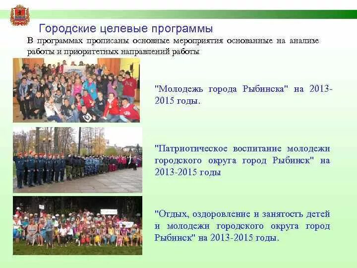 Муниципальные молодежные программы