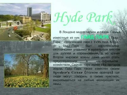 In your park перевод