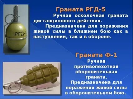 Ручные осколочные