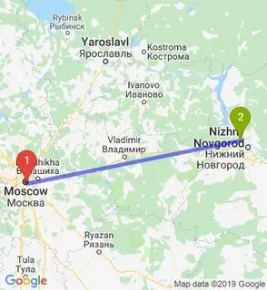 Москва нижний на машине сколько по времени