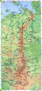 Уральские горы на карте россии с городами - 86 фото