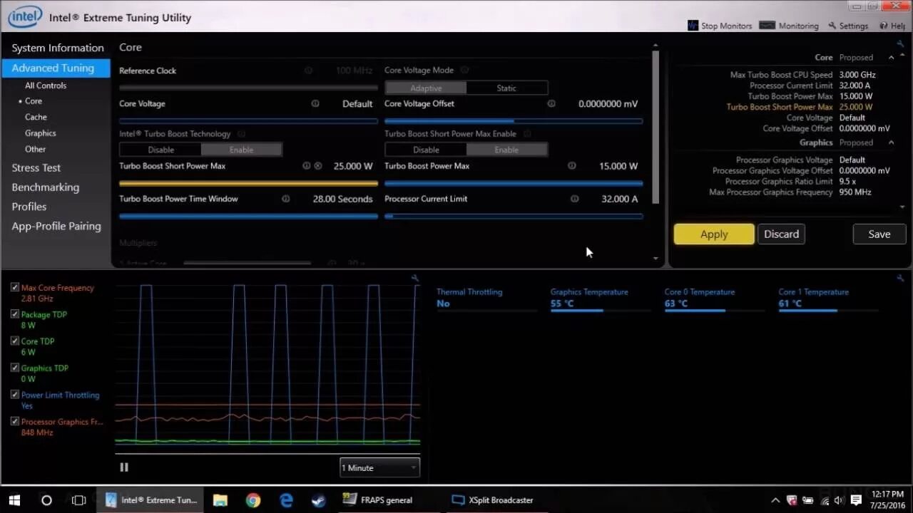 Limit core. Power limit процессора. Intel extreme Tuning Utility. Power throttling. Turbo Power limit.