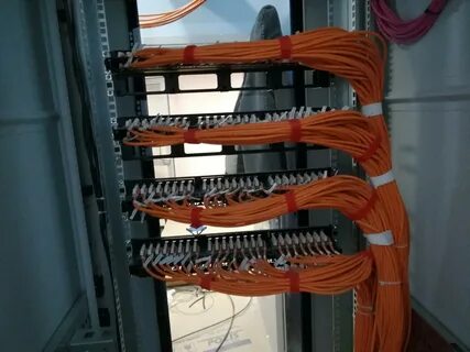 Расключение патч панели
