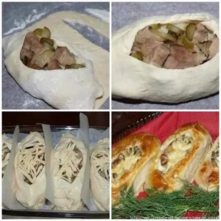 Лодочки с тестом в духовке