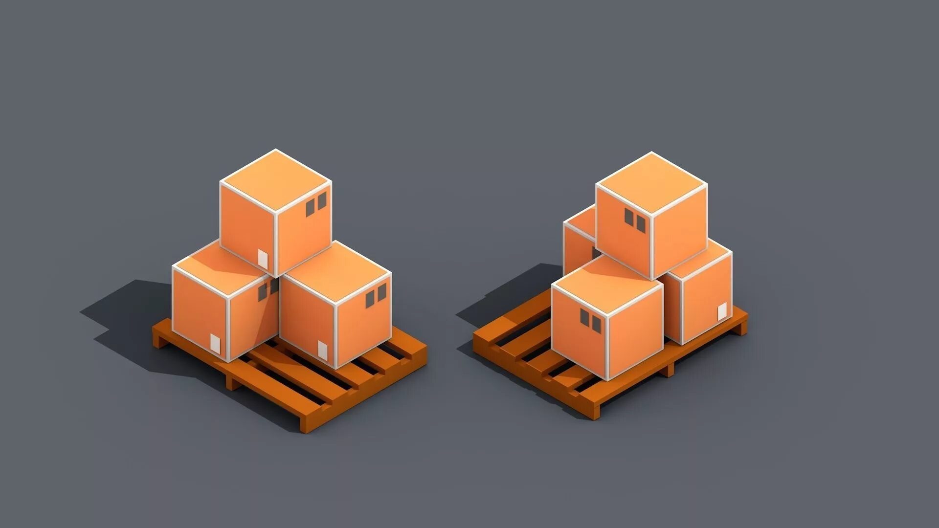 3d model Low Poly реактор. 3d модель MTL. Isometric 3d model. Warehouse 3d isometric model.