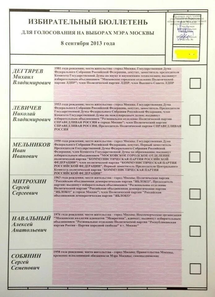 Избирательный бюллетень избрание мэра Москвы. Бюллетень для голосования на выборах. Бланк для голосования на выборах. Бюллетень образец. Какой бюллетень на выборах президента