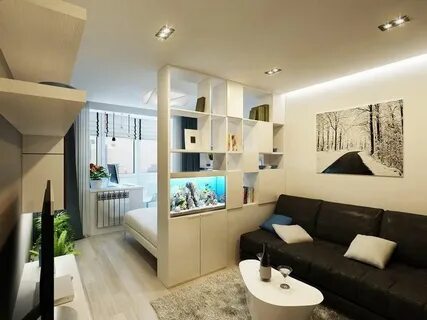 Зонирование комнаты 20 кв м реальные фото