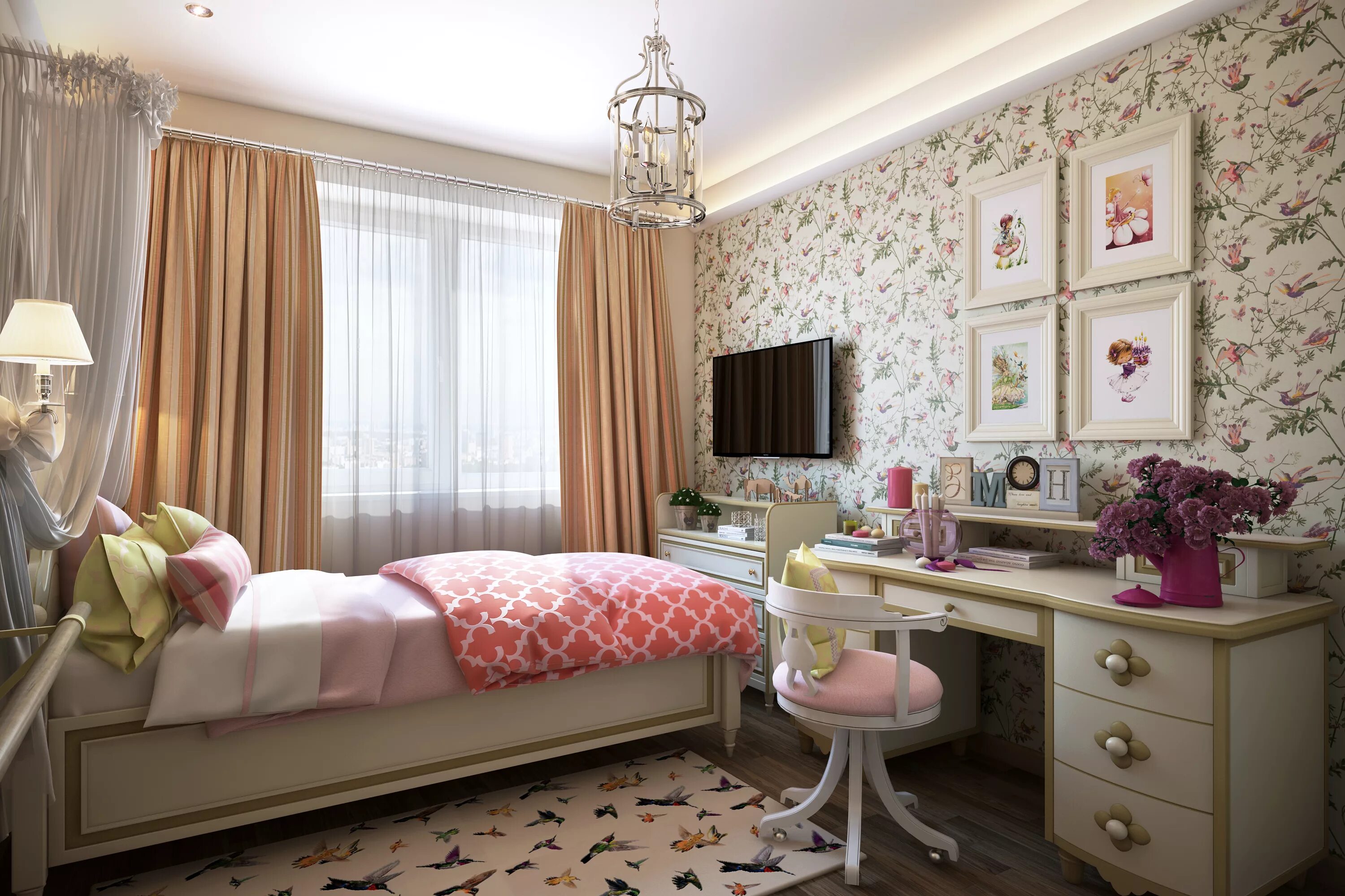 спальня в пастельных тонах. комната в бежевых тонах для подростка. спальня для девушки в современном стиле. комната подростка. современные детские комнаты.