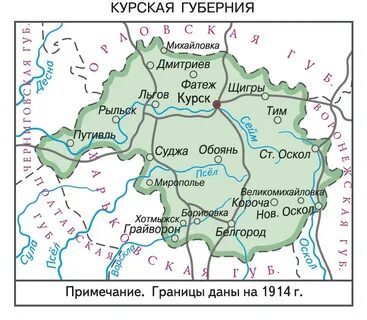 Курская губерния в 19 веке