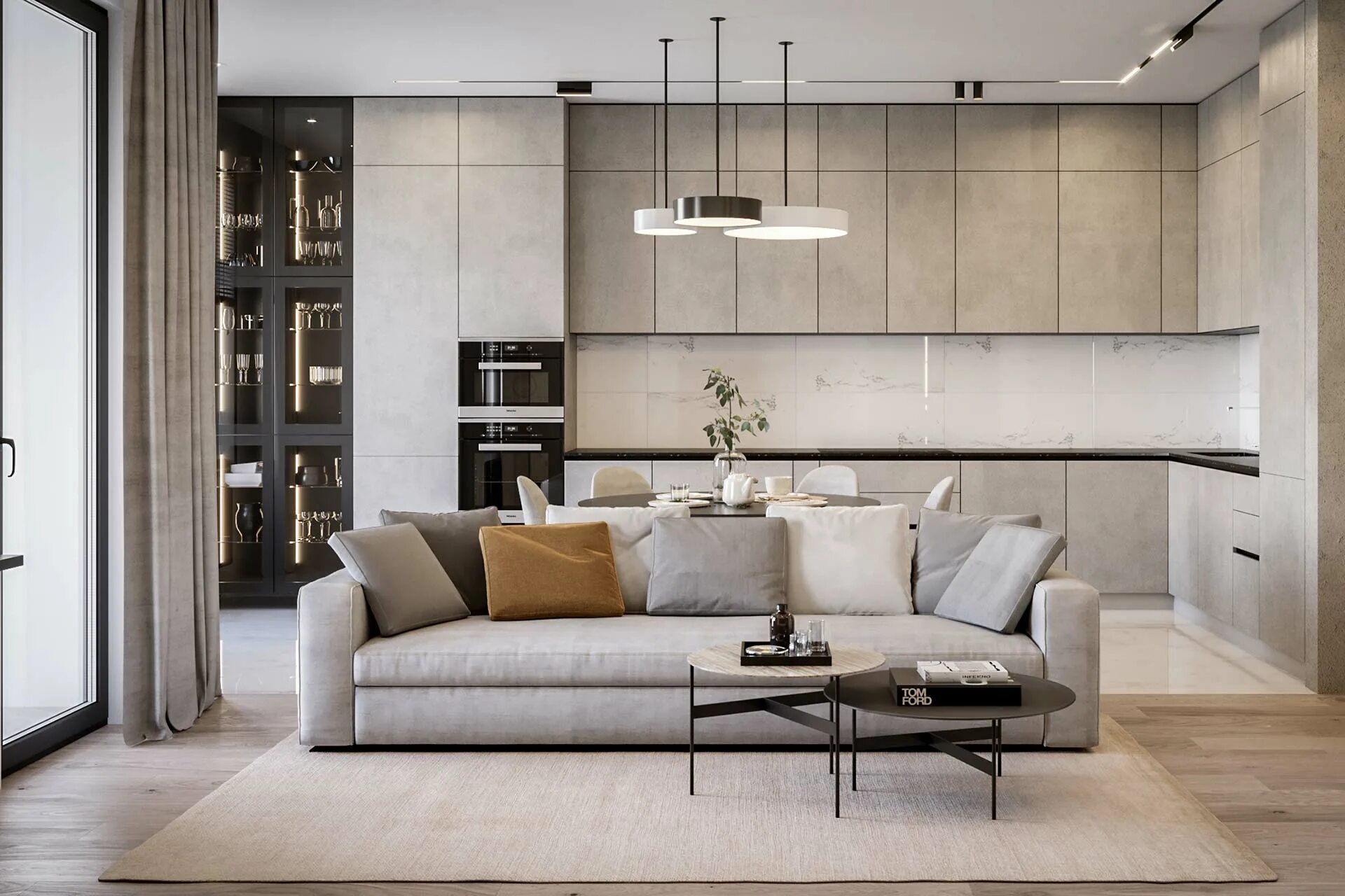 Планировка евротрешки в объеме с дизайном Apartment layout, House floor plans, H