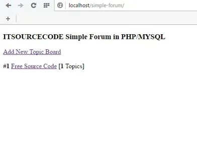 Forum using