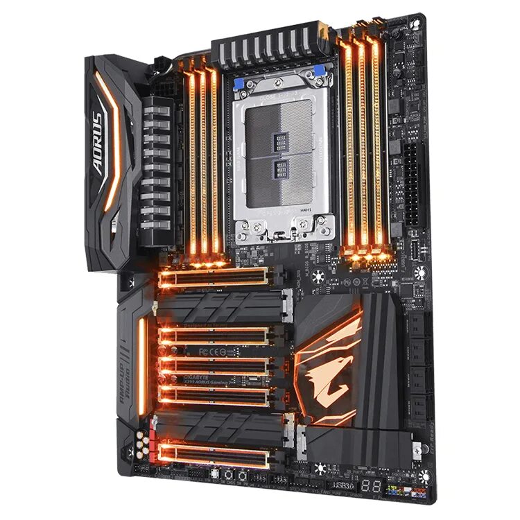 Aorus gaming 7. Tr4 материнская плата x399. Gigabyte x399 AORUS. Gigabyte x399 AORUS Pro. Материнская плата Gigabyte x399 AORUS Pro.