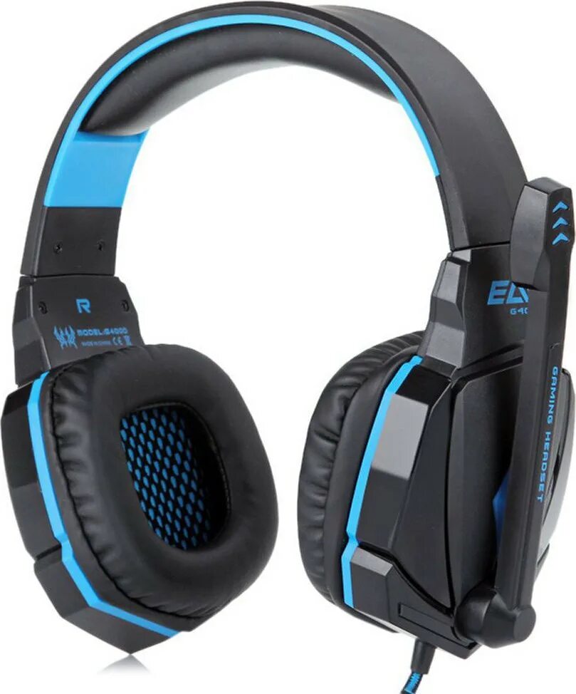Наушники с микрофоном синие. Kotion each наушники g5100. g4000 наушники. kotion each g4000. компьютерная гарнитура, игровые наушники kotion each g4000.