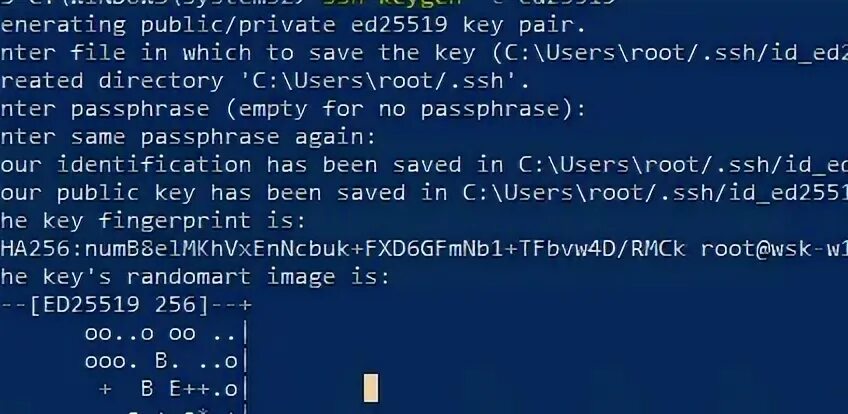 Ed25519 key