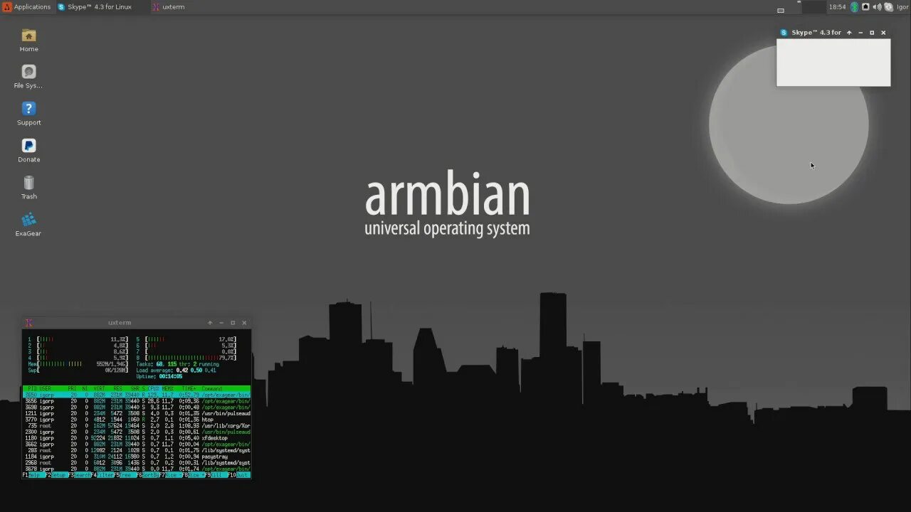 Armbian. Armbian desktop. Armbian Linux. Образ Armbian.