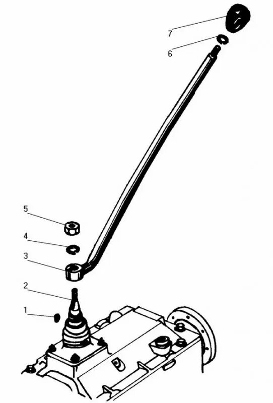 схема переключения передач урал 4320.
