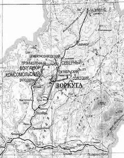Карта поселков воркуты