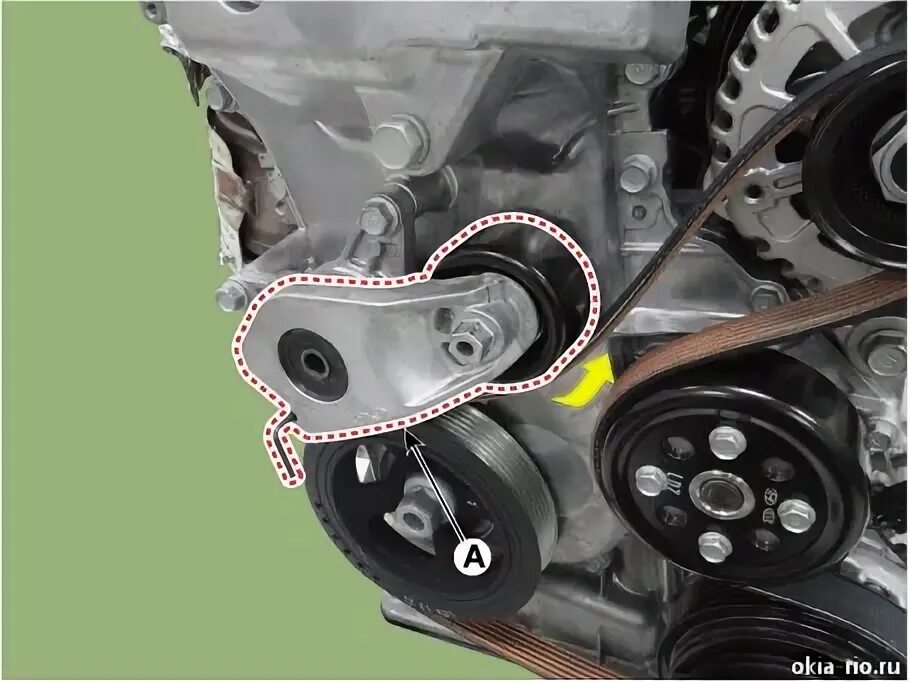Замена приводного ремня Киа Рио 4 / Kia Rio (Hyundai Solaris 2)