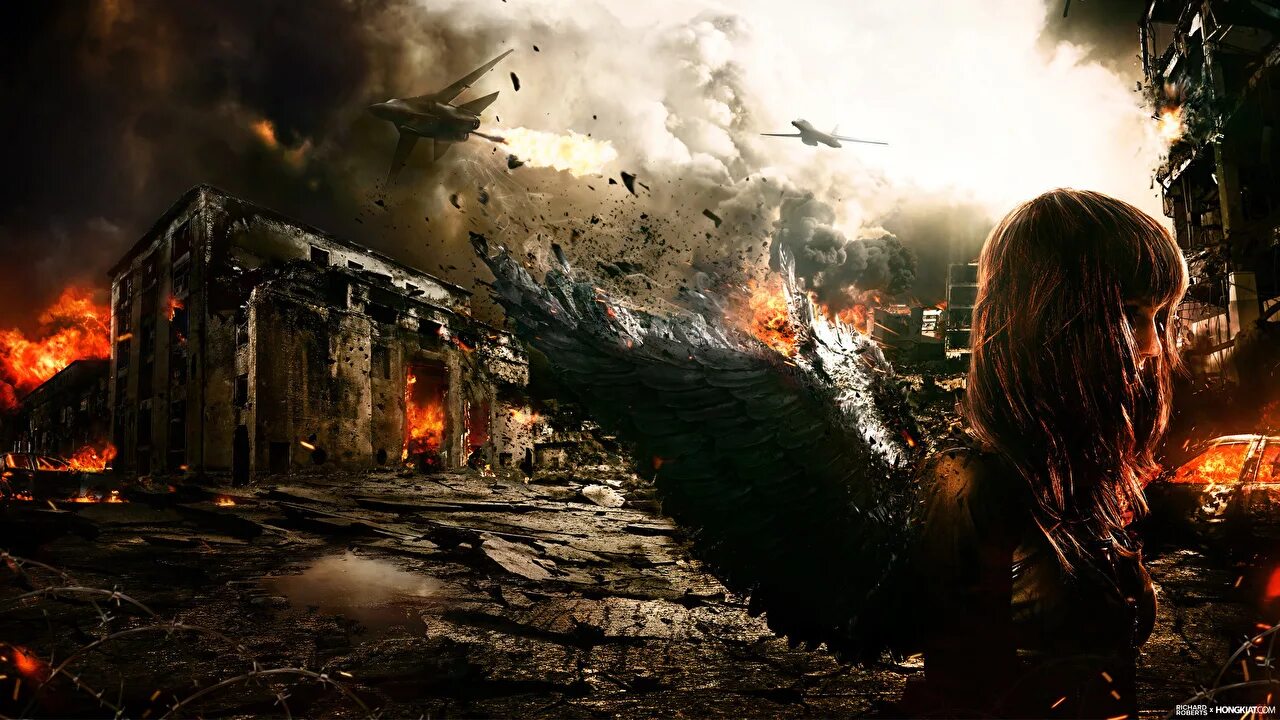 Крылья и руины. Фэнтези девочка в храме. Ризанд кшир. Фейра и ризанд. Пейзаж арт.