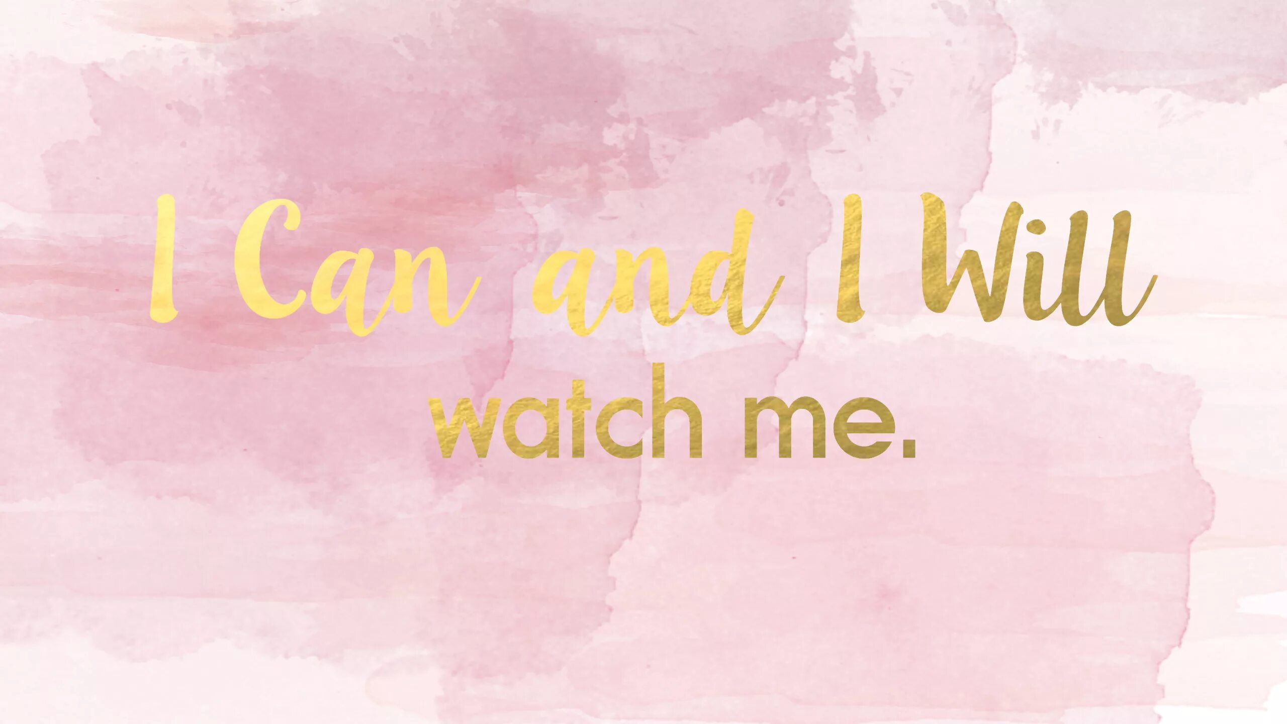 And i will