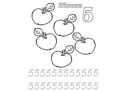 Число 5 цифра 5 старшая группа