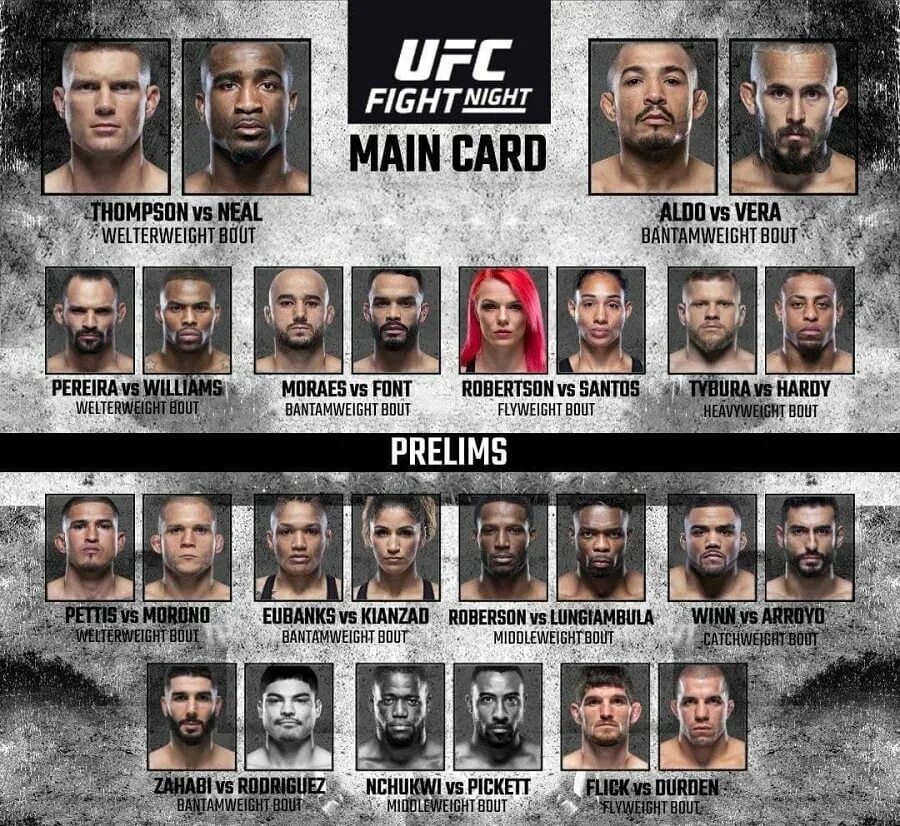 Ufc card