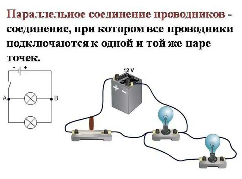 Параллельное соединение электроламп схема. Откуда идет ток. Соединение при котором напряжение одинаково. Откуда идет ток в цепи. Как выглядит параллельное электричество.