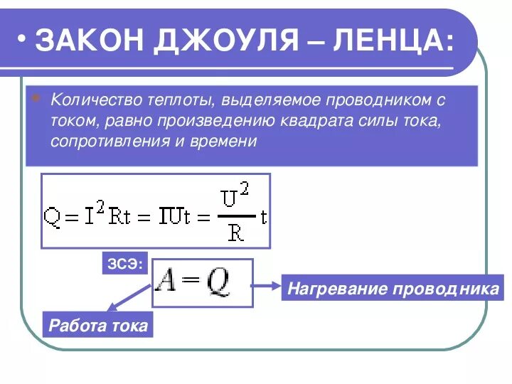 Теплота при последовательном соединении. Количество теплоты в проводнике. Теплота и сила тока формула. Формула теплоты. Формула работы теплоты.