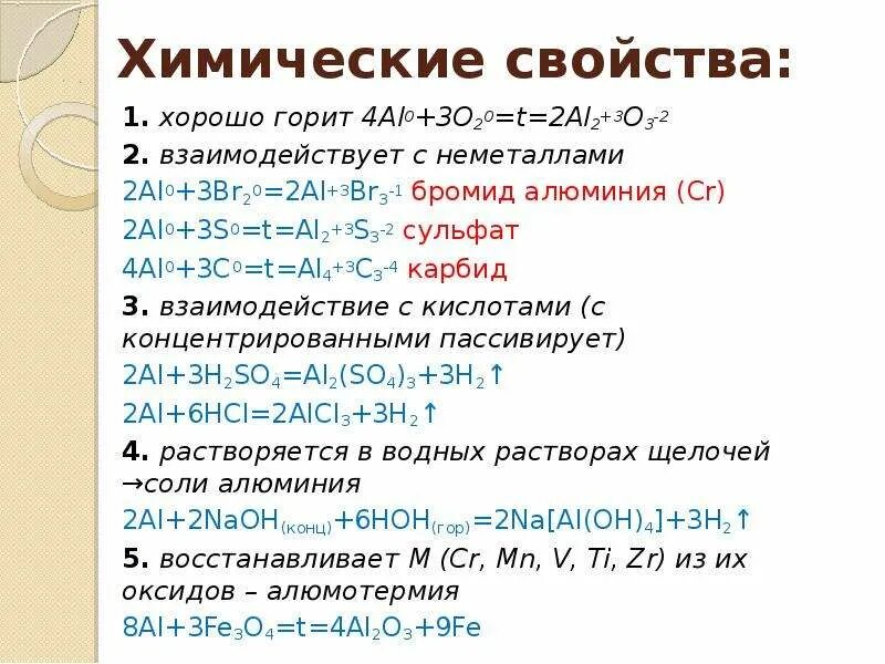 Сульфат алюминия химические свойства реакции