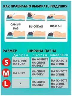 Как подобрать высоту ортопедической подушки взрослому