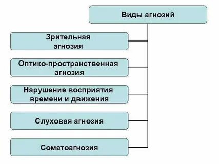 Виды зрительных агнозий