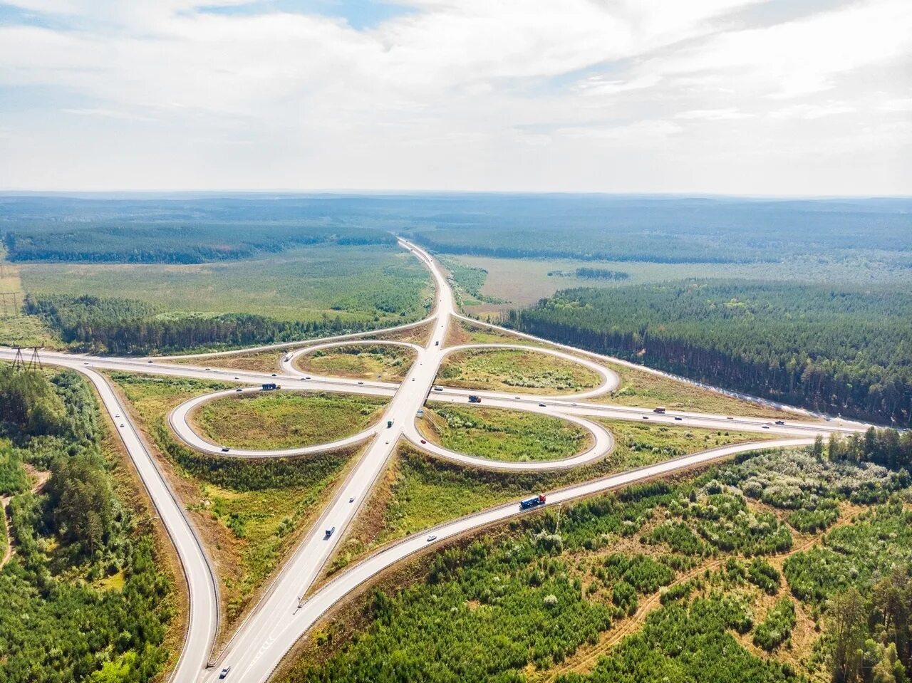 Скоростная трасса. Автомагистраль. Трасса м12. Тюменская Кольцевая автомобильная дорога.