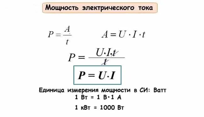 Мощность квт ампер. Мощность в ваттах формула. Мощность КВТ формула. В чем измеряется мощность. Единица мощности ватт.