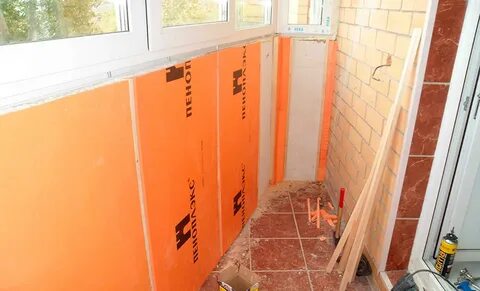 Утепление лоджии пеноплексом своими руками пошаговая