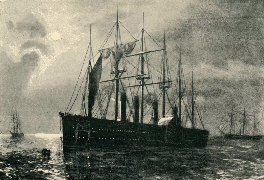 Грейт истерн. Грейт Истерн корабль. Пароход great Eastern. Левиафан корабль 1878. Судно Левиафан Грейт Истерн.