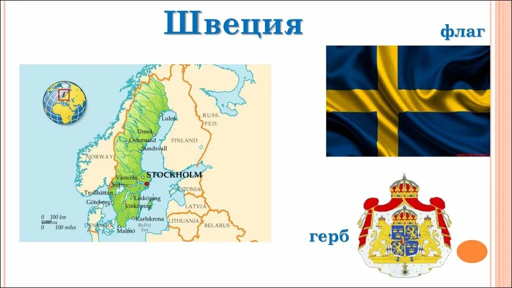 Про швецию для 3 класса