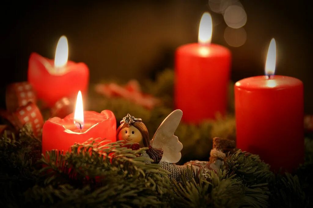 Advent 10. Adventskranz. адвент венок католическое рождество. 4 свечи адвента.