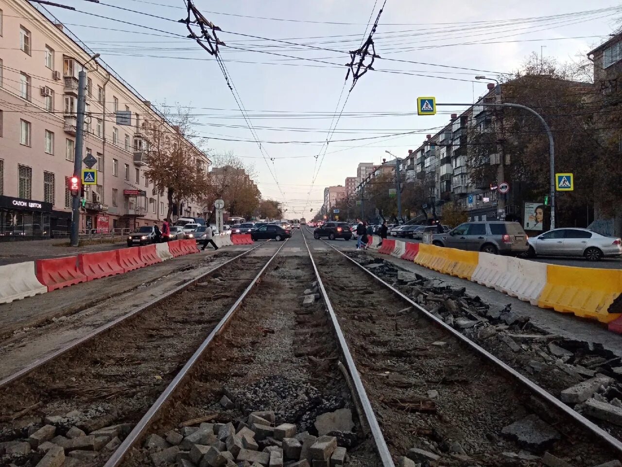 Ремонт трамвайных путей в Москве. Когда ремонт трамвайных путей был.