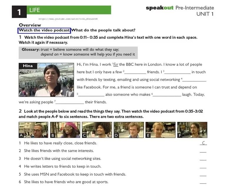 He doesn t watch. Speakout pre Intermediate Unit 2. Speakout pre-Intermediate Podcast. Speakout Intermediate. Speakout Extra Intermediate ответы.