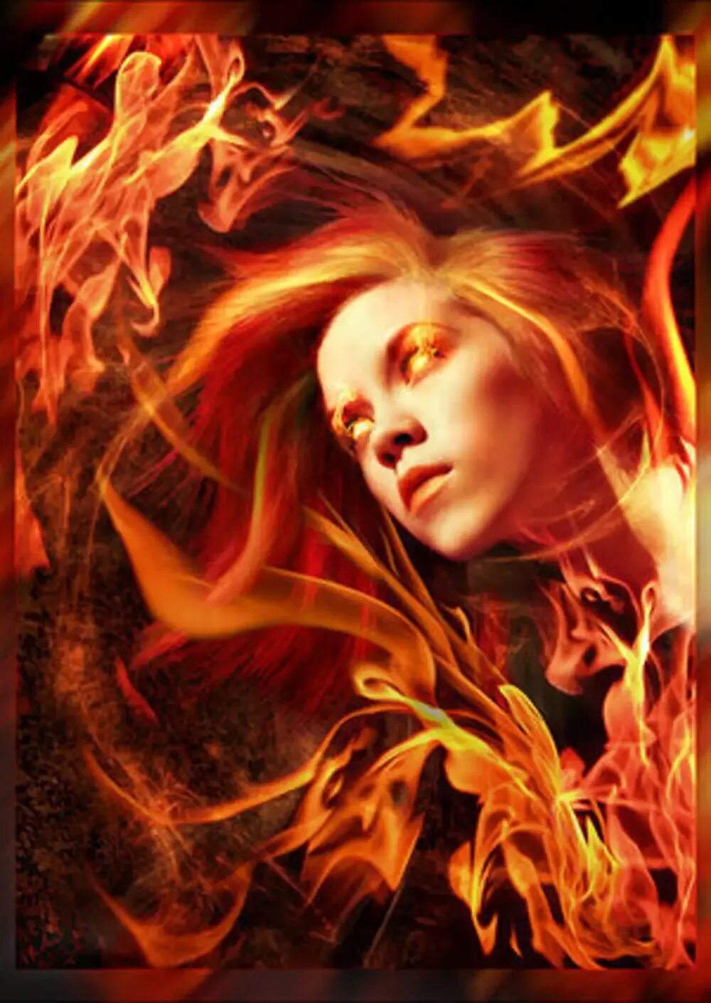 Женщина в огне книга. Огненная женщина. Огненная девушка. Девушка с огненными глазами.