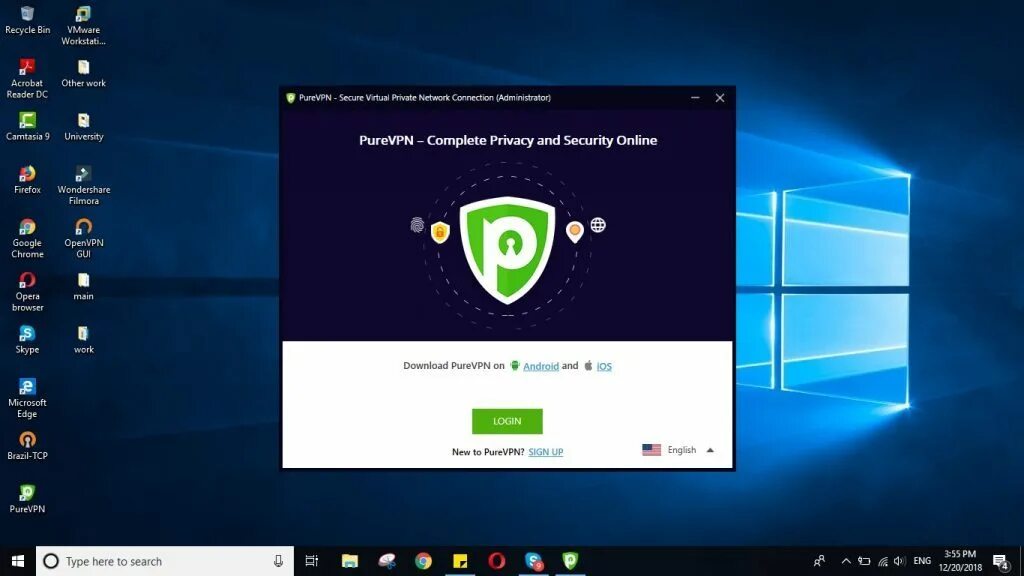 Purevpn не работает