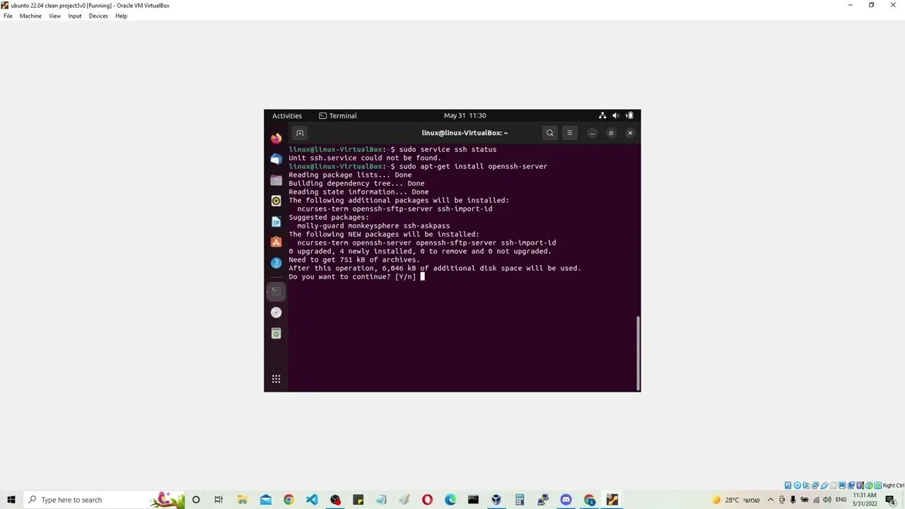 Unit sshd service not found. Linux foundation.