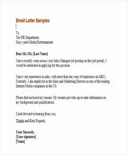 Written job application letters