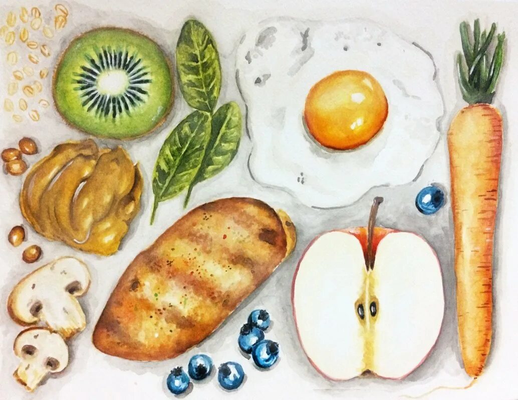 Питание рисунок. Рисование на тему продукты. Рисование на тему еда. Ролезныетпродукты рисование. Полезная еда рисунки.