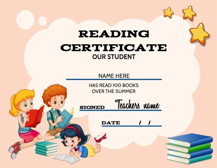 Reading certificate. Certificate for reading. Certificate on reading. Fluent Reader Certificate. Super Reader Certificate.