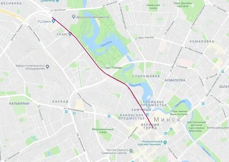 Карта минска независимости